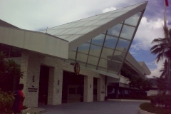A-Frame Canopy (Main Entrance), Glass & Trellis